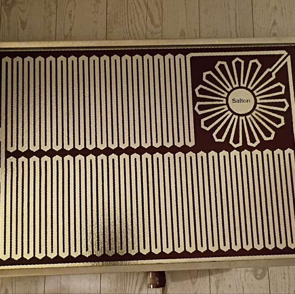 Vintage Salton Brown Glass Hot Tray Electric Food Warmer